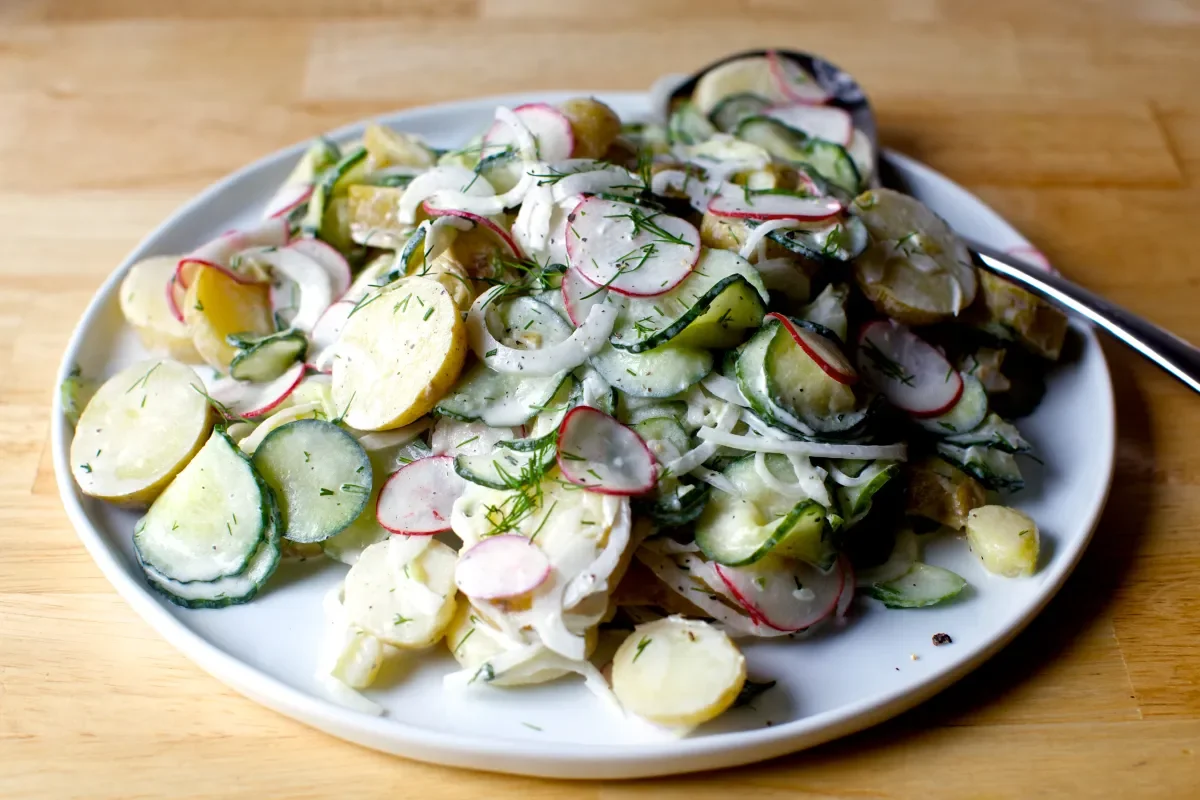 potato salad with cucumber recipe