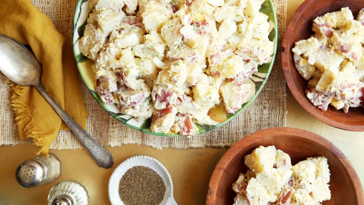 red hot & blue potato salad recipe