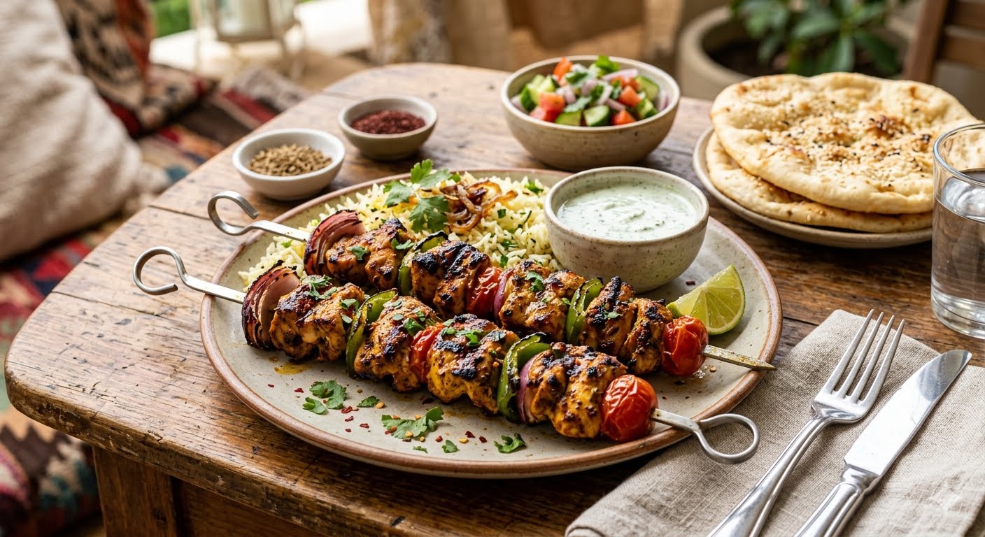 Afghani Chicken Kabob Recipe